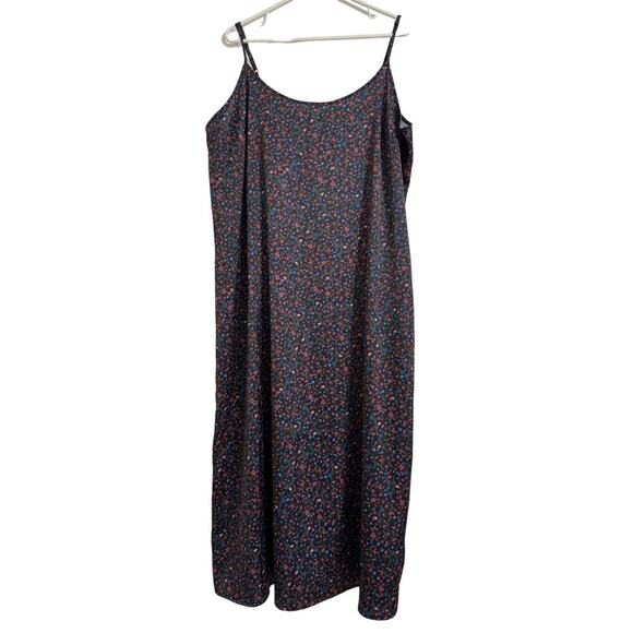 Eloquii Floral Print Lace Up midi Dress. Size 16 - Picture 1 of 8